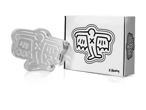 K. Haring Glass Catchall Ashtray Man Bat