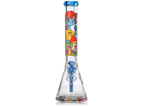 Daphne Glass Beaker Bong by Nicky Davis