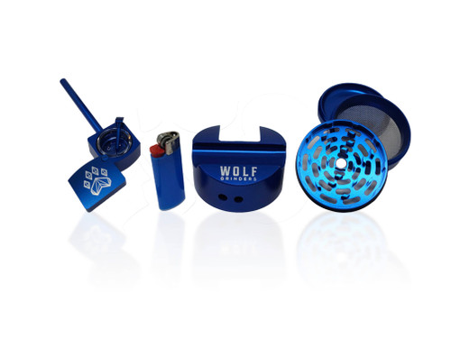 Combo Crusher Grinder & Hand pipe by Wolf Grinders
