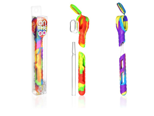 On-the-Go Quartz & Silicone Dab Straw Kit 5" by Pulsar