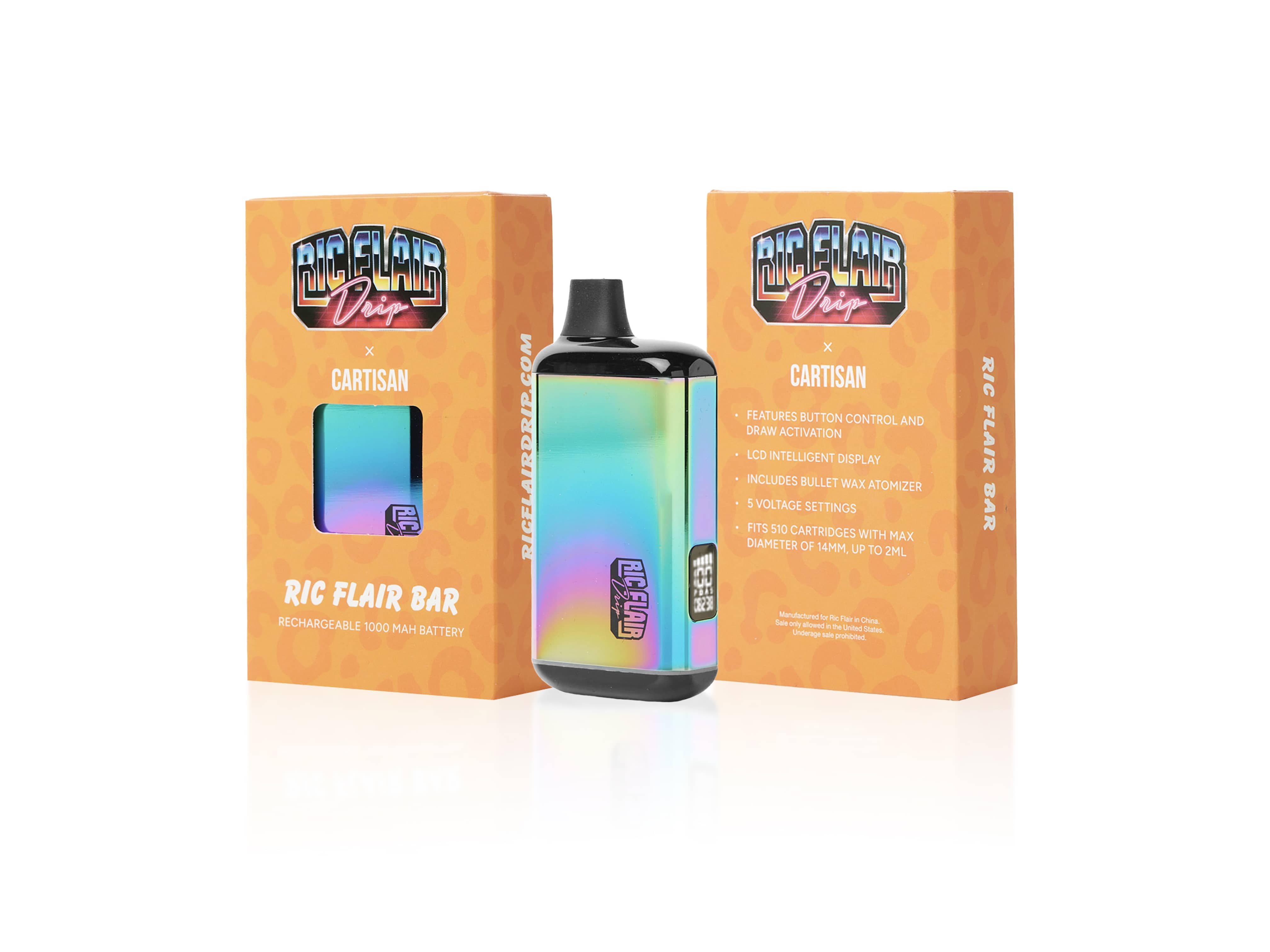 Ric Flair Drip Veil Bar Pro Discreet 510 Cartridge Battery | Cartisan