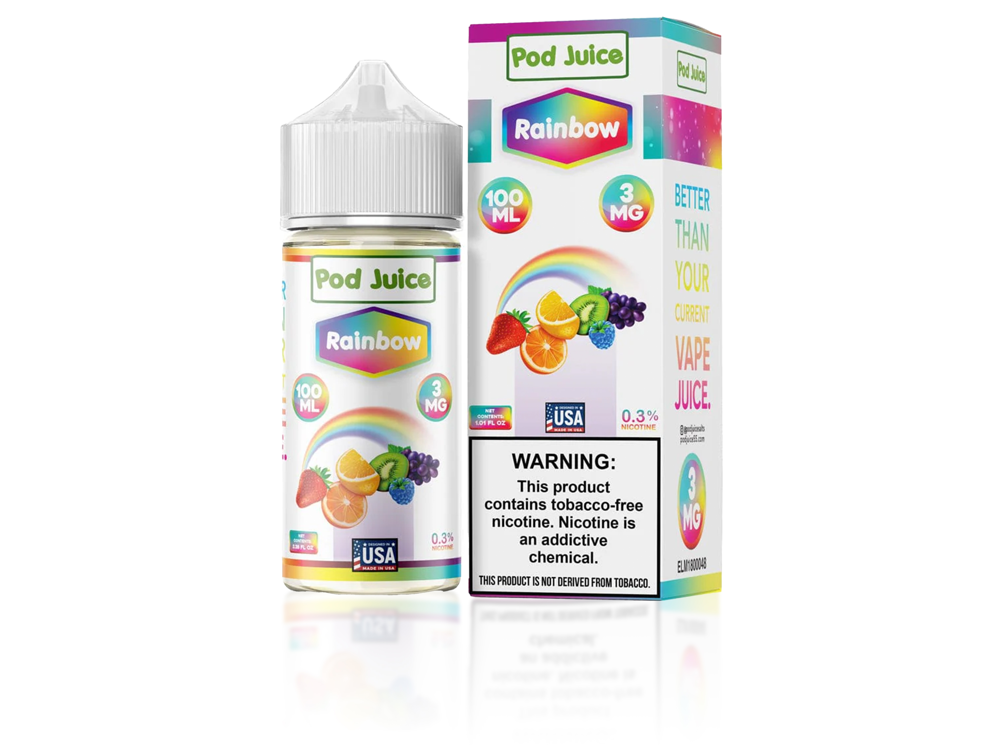 【りーり】rainboW Mixed Juice Naked Rainbow Machine Boosted Smoothie | Giant Eagle