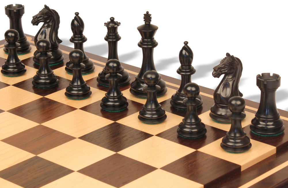 Ebonized Boxwood Chess Sets