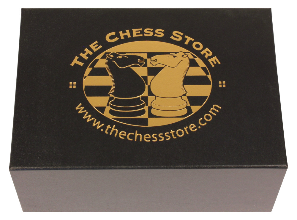 Deluxe Two-Drawer Walnut Chess Case - 1.7 Squares - The Chess Store