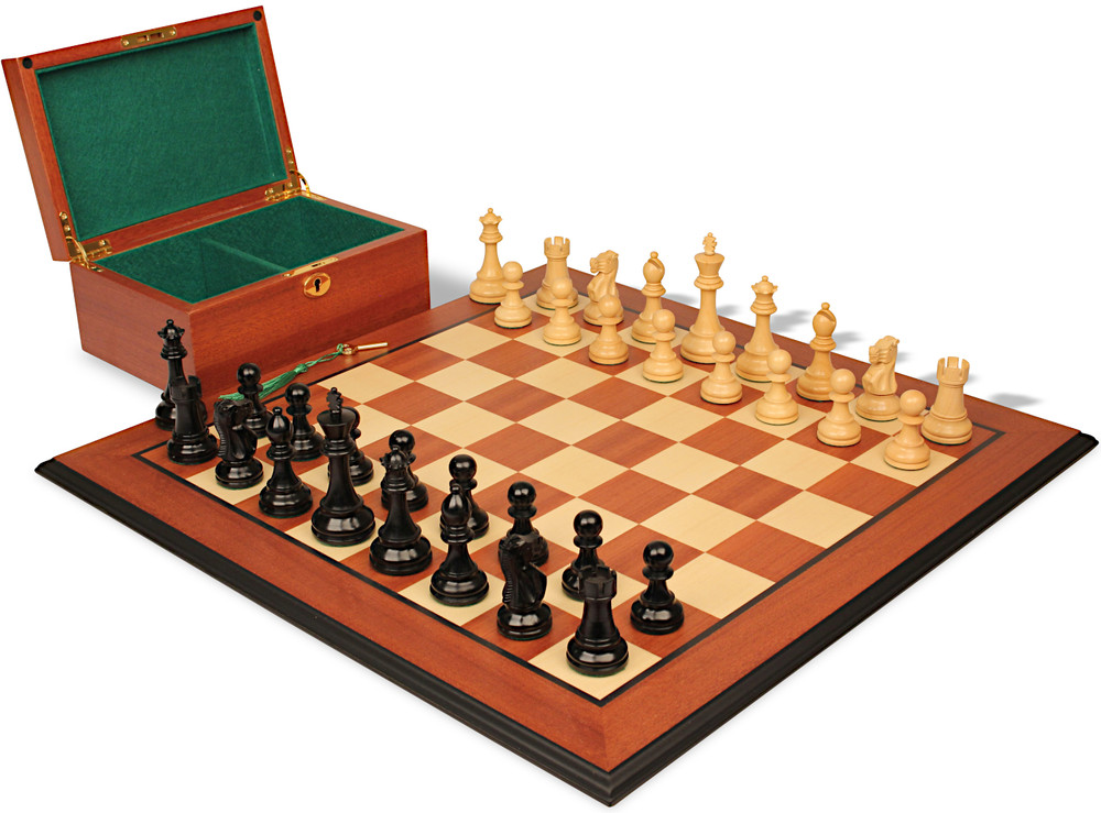 The Royale Series Chess Set - Pieces Only - 4.0" King - Ebonized