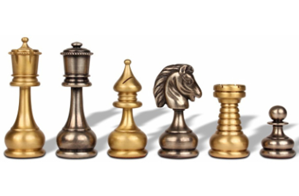 Traditional Style Metal Chess Pieces