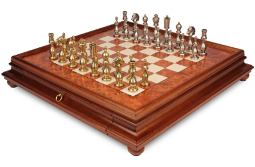 Metal Chess Sets  with Cases