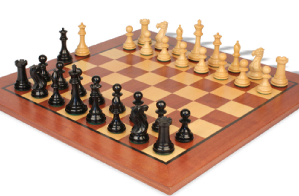 Chess Sets with Classic Mahogany Chess Board