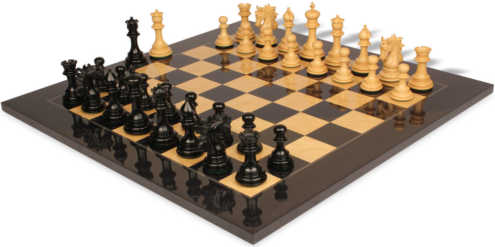 Sets with Black & Ash Burl Chess Board
