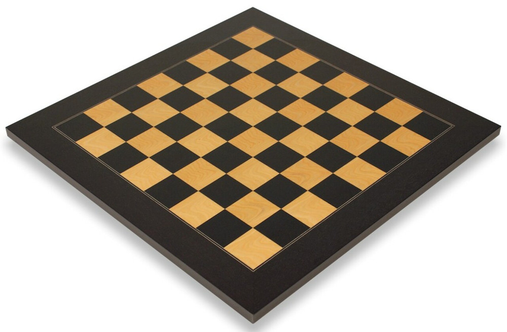 Black & Ash Burl Deluxe Chess Boards