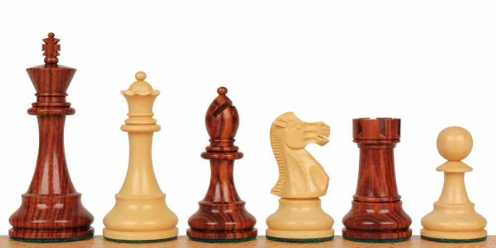 Rosewood & Boxwood Chess Pieces