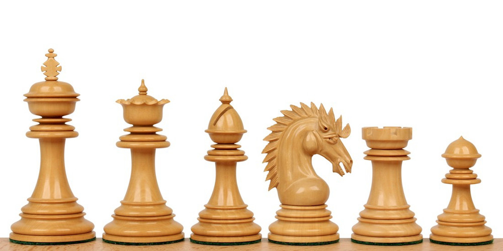 Cyrus Staunton Wood Chess Pieces