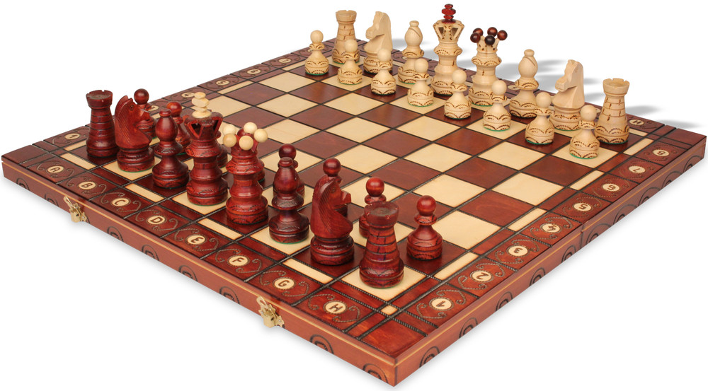 Sunrise European Wood Chess Sets from Poland