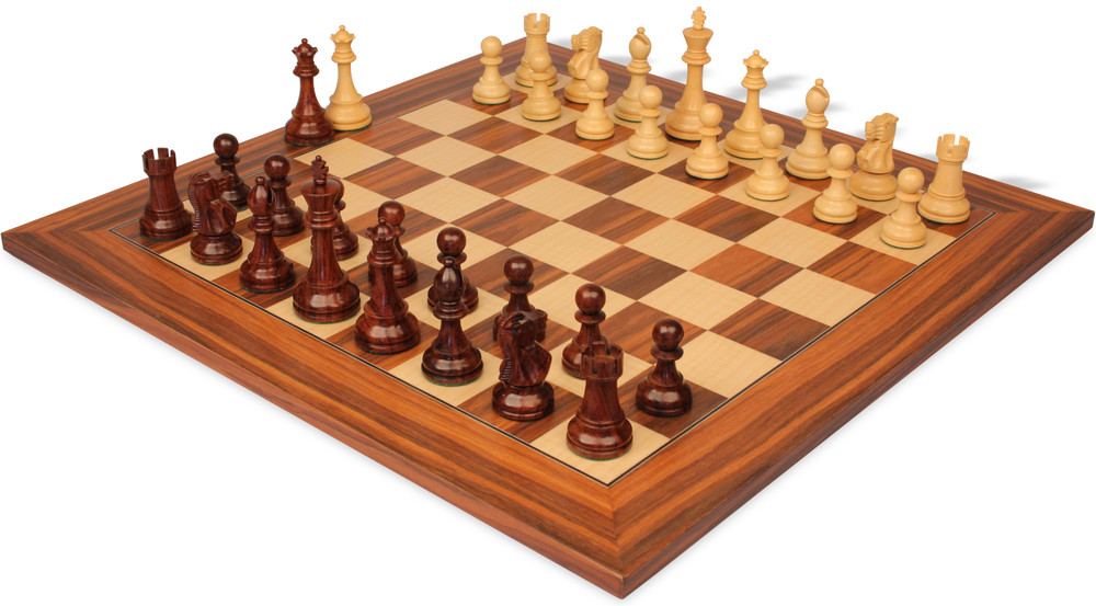 Rosewood & Boxwood Chess Sets