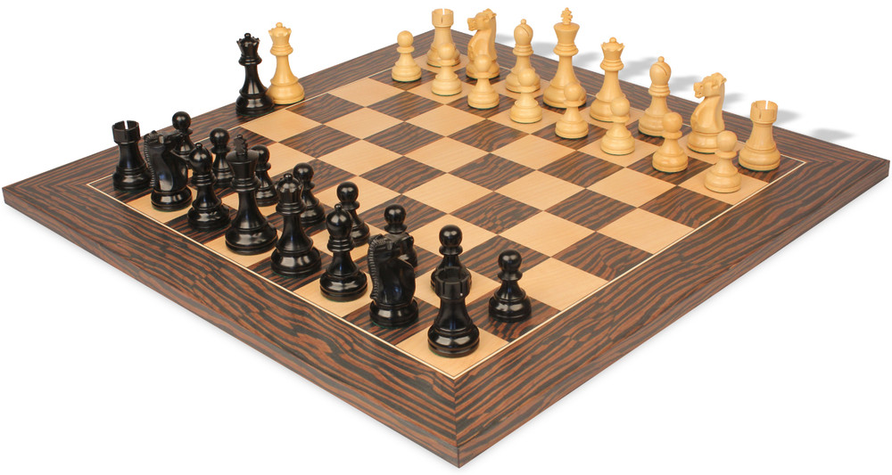 Sets with Tiger Ebony Deluxe Chess Board