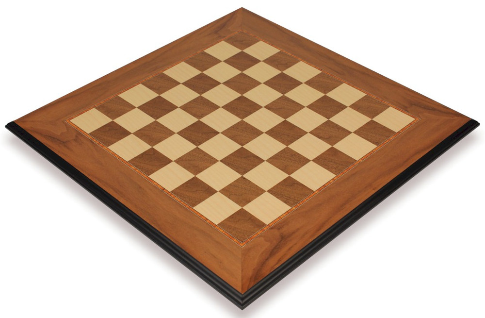 【THE MOZZ】Chess Mac Long Coat Chess Board – Molded Mahogany – 1.75” Squares – The Chess Store