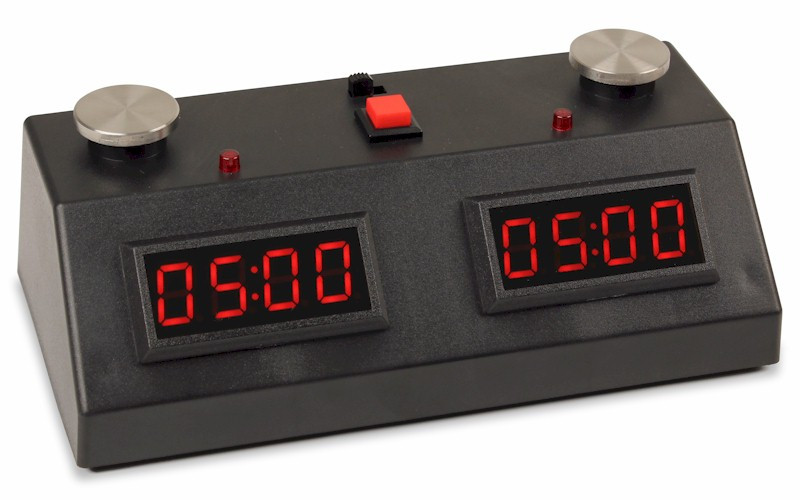 ZMF-II Chess Clock - Dark Green with Green LED - The Chess Store