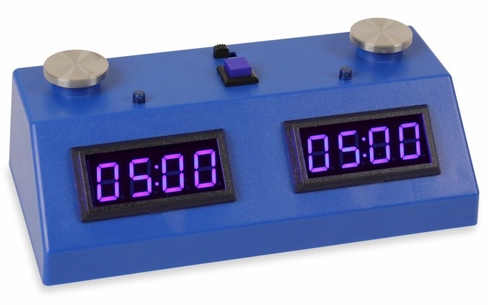 ZMF-II Chess Clock - Dark Blue with Blue LED