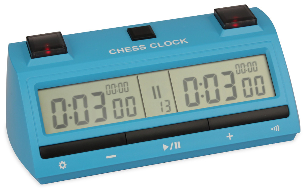 The Chess Store Tournament Digital Chess Clock - Blue