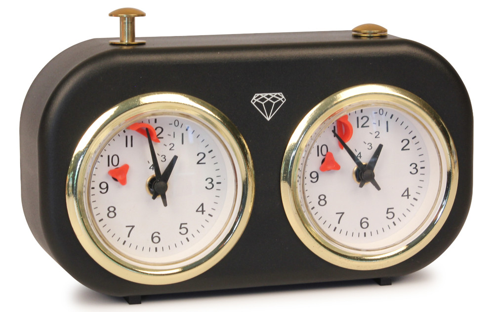 Diamond Ultimate Analog Chess Clock - Black