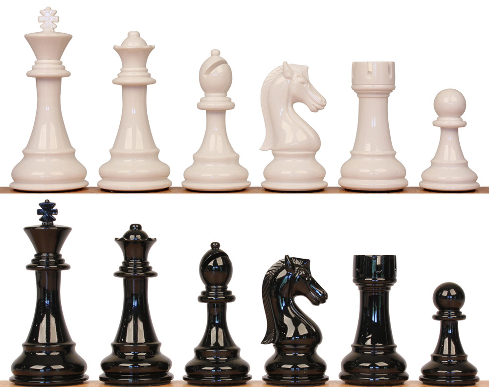 King's Knight Series Triple-Weighted Resin Chess Set - Copper