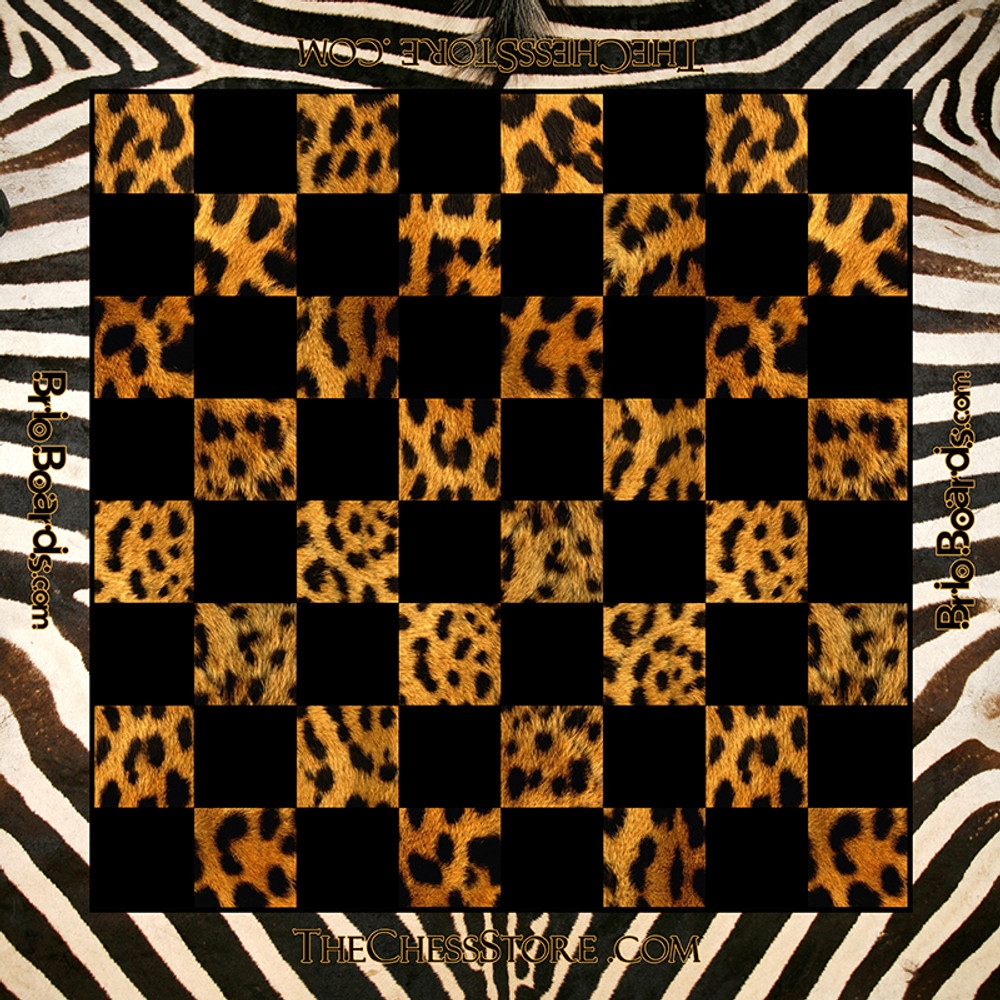 Survival of the Fittest Vinyl Printed Chess Board - 2.25" Squares
