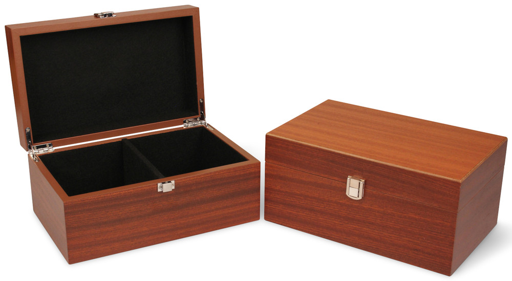 Standard Mahogany Chess Piece Box - Large (Sets with 4" King)
