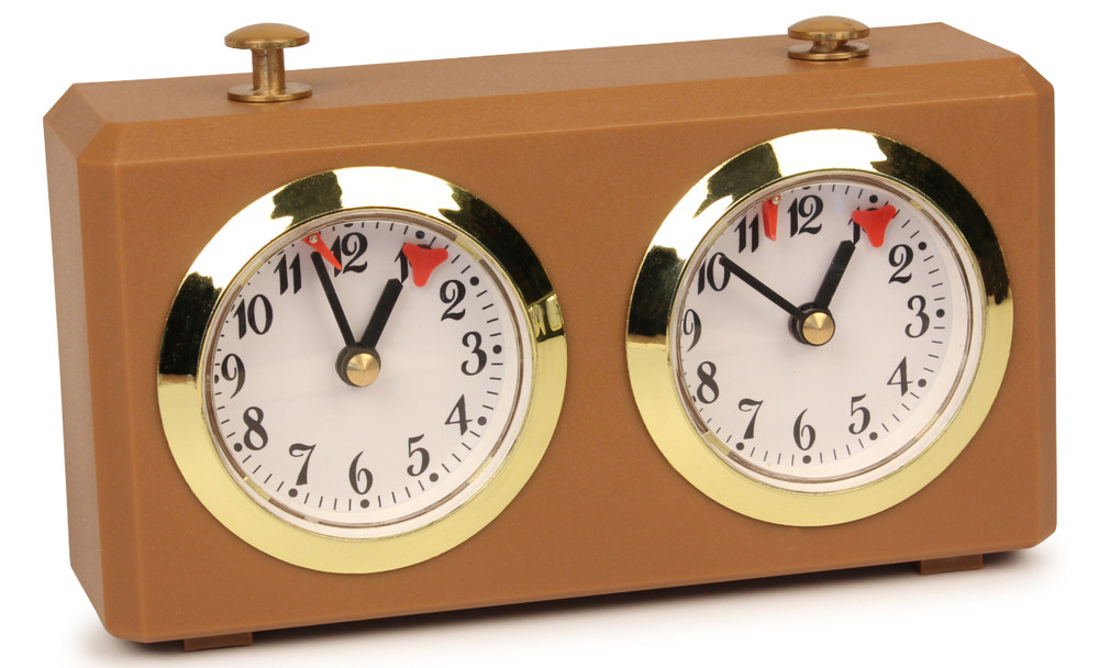 The Chess Store Club Special Analog Chess Clock - Tan
 The Chess Store Club Special Analog Chess Clock - Tan