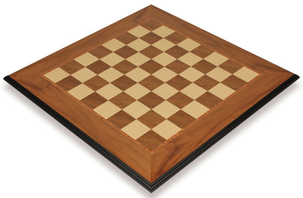 Walnut & Maple Molded Edge Chess Boards