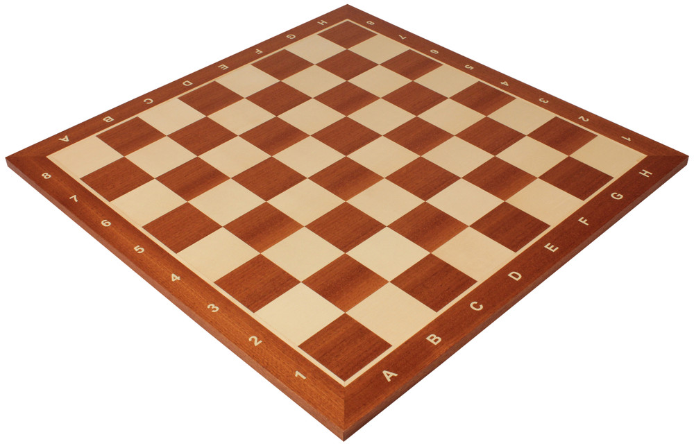 Sunrise Mahogany & Maple Notated Chess Boards