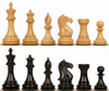 Fierce Knight Staunton Chess Set with Ebonized & Boxwood Pieces - 3" King