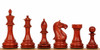 Fierce Knight Staunton Chess Set Padauk Pieces 3.5" King