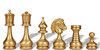 Large Classic Staunton Solid Brass Chess Set by Italfama