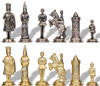 Small Camelot Theme Metal Chess Set by Italfama