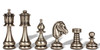 Classic Staunton Solid Brass Chess Set by Italfama
