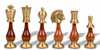 Large Classic Persian Staunton Solid Brass & Wood Chess Set by Italfama