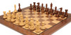 New Exclusive Staunton Chess Set Golden Rosewood & Boxwood Pieces with Classic Walnut Board - 3.5" King