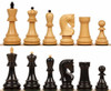 Zagreb Series Chess Set with Ebonized & Boxwood Pieces - 3.875" King