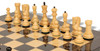 Zagreb Series Chess Set Ebony & Boxwood Pieces with Black & Ash Burl Board - 3.875" King