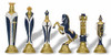 Renaissance Theme Hand Painted Metal Chess Set by Italfama