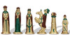 Small Medieval Theme Hand Painted Metal Chess Set by Italfama