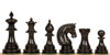 Patton Staunton Chess Set Ebony Pieces 4.25" King