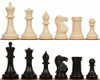 Conqueror Plastic Chess Set Black & Ivory Pieces - 3.75" King