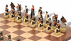 Napoleon & Russia Theme Chess Set with Classic Walnut & Maple Chess Board Napoleon & Russia Theme Chess Set with Classic Walnut & Maple Chess Board