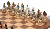 Napoleon & Russia Theme Chess Set with Classic Walnut & Maple Chess Board Napoleon & Russia Theme Chess Set with Classic Walnut & Maple Chess Board
