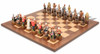British & Zulu Theme Chess Set with Classic Walnut & Maple Chess Board British & Zulu Theme Chess Set with Classic Walnut & Maple Chess Board