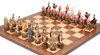 British & Zulu Theme Chess Set with Classic Walnut & Maple Chess Board British & Zulu Theme Chess Set with Classic Walnut & Maple Chess Board