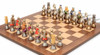 Medieval Bust Theme Chess Set with Classic Walnut & Maple Chess Board Medieval Bust Theme Chess Set with Classic Walnut & Maple Chess Board