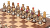 Medieval Bust Theme Chess Set with Classic Walnut & Maple Chess Board Medieval Bust Theme Chess Set with Classic Walnut & Maple Chess Board