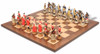 American Revolutionary Theme Chess Set with Classic Walnut & Maple Chess Board American Revolutionary Theme Chess Set with Classic Walnut & Maple Chess Board